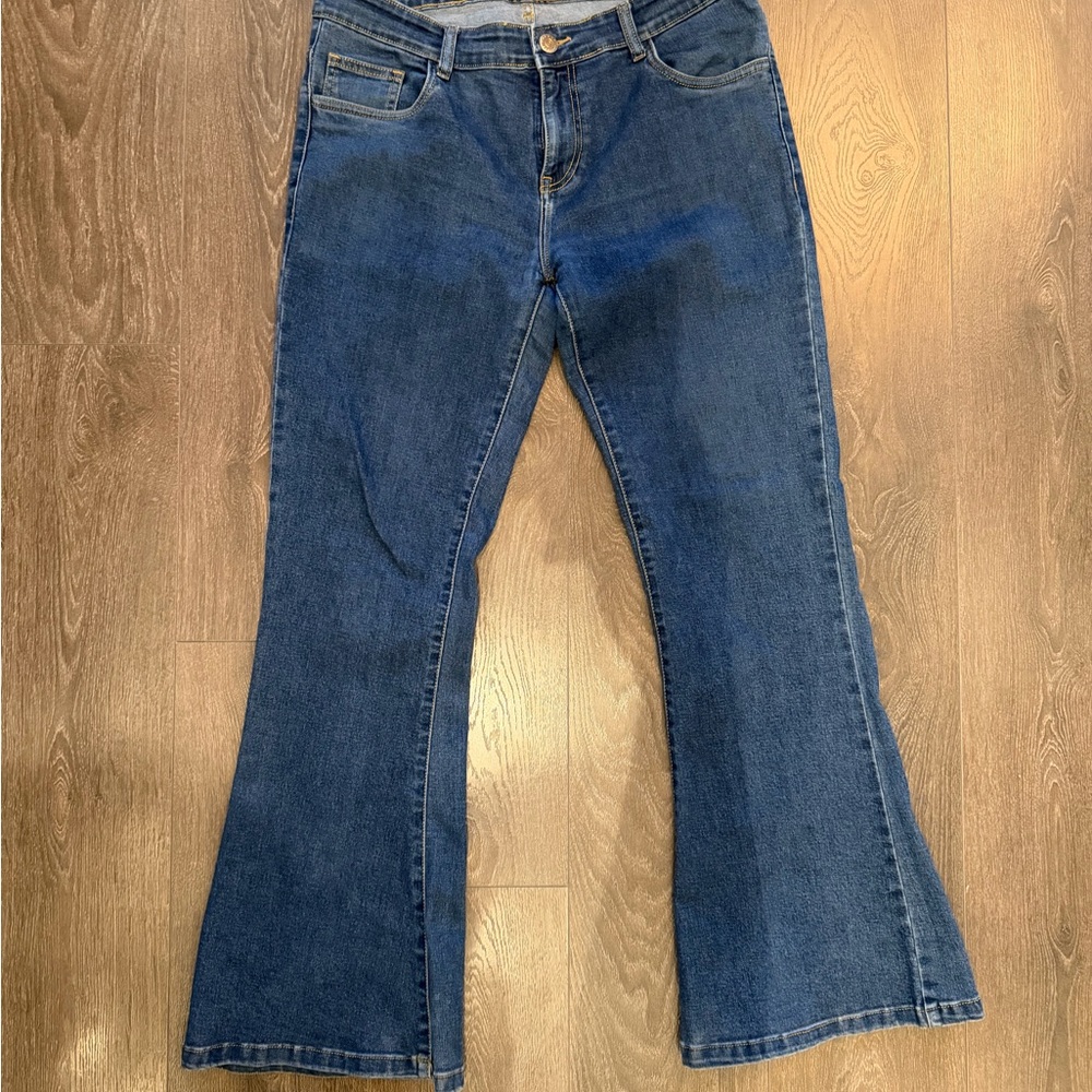Men's 70s bellbottoms Jeans in Deep Blue